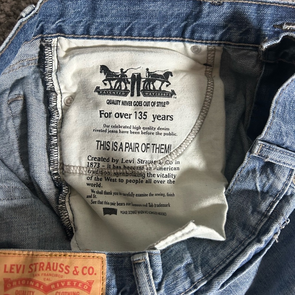 Levi's 514 Men's Straight Jeans in Faded Blue Size 36 x 30 - Picture 10 of 10